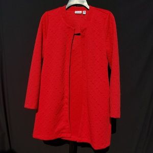 Red Quilted-esque Light Jacket - L